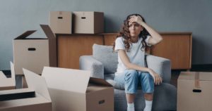 Headache from moving