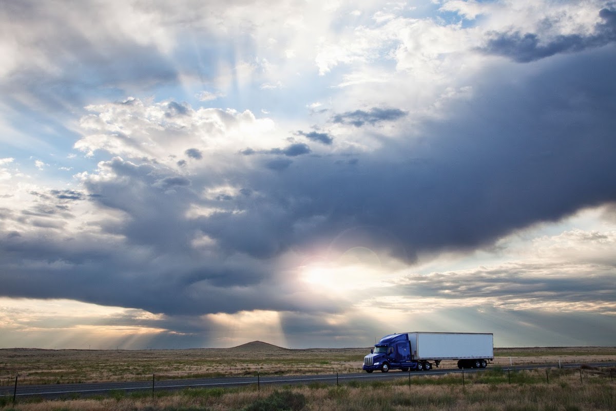 Long distance movers on the interstate.