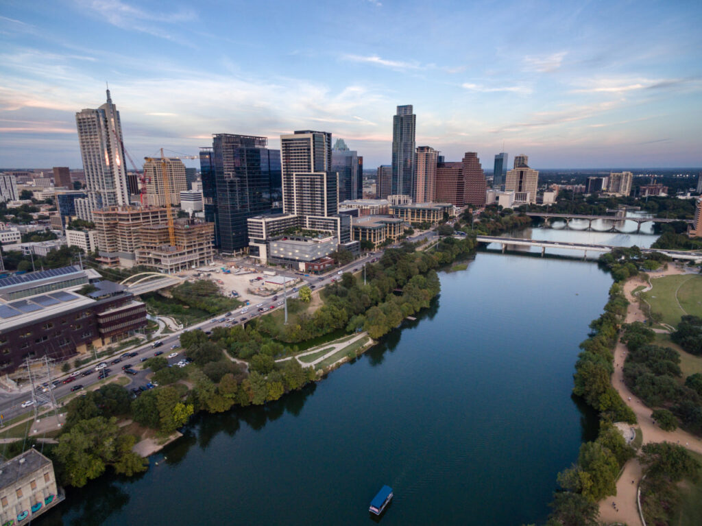 Skyline of one of the best cities for workers who are relocating for work.