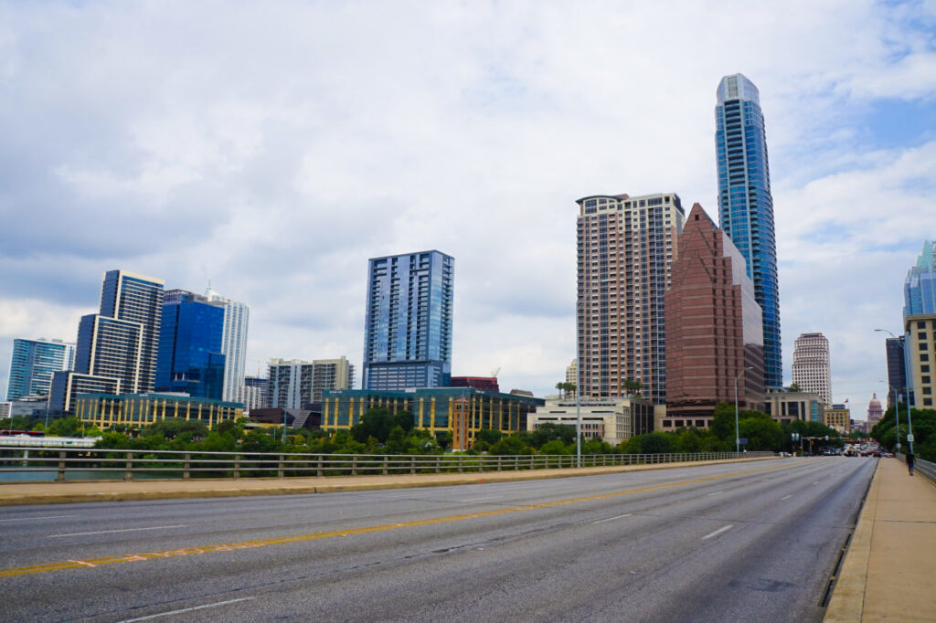 Austin cityscape representing the need for post-move budgeting to cover transportation.